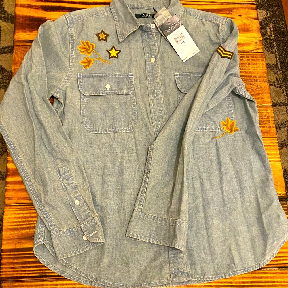 Ralph Lauren Jean shirt with embroidery
